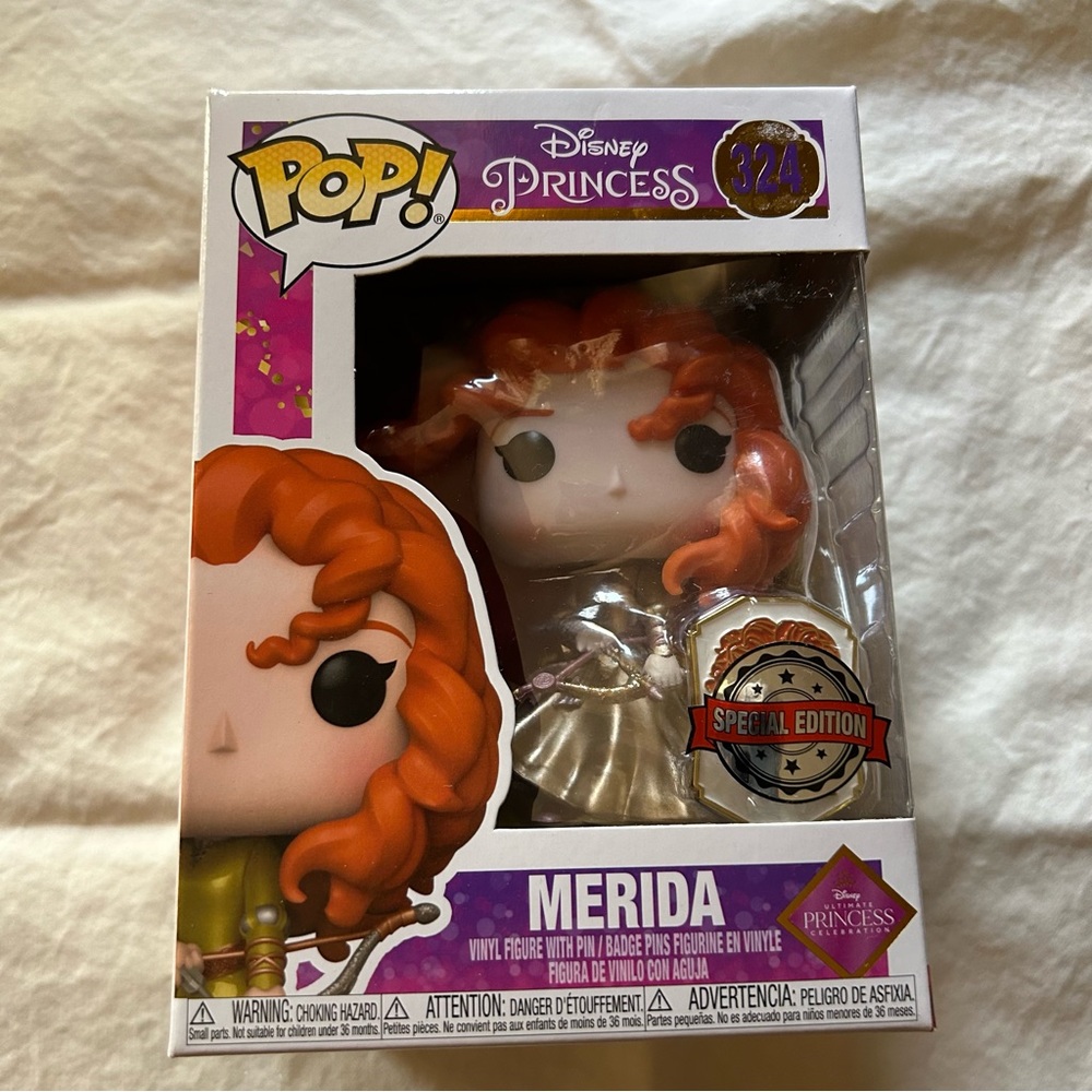 FUNKO POP 324 Disney Exclusive Collection Merida With Pin